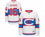 Montreal Canadiens #16 Henri Richard Authentic White 2016 Winter Classic NHL Jersey