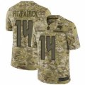 Tampa Bay Buccaneers #14 Ryan Fitzpatrick Limited Camo 2018 Salute to Service NFL Jersey