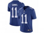 New York Giants #11 Phil Simms Vapor Untouchable Limited Royal Blue Team Color NFL Jersey