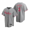 Nike Philadelphia Phillies #3 Bryce Harper Gray Road Stitched Baseball Jersey