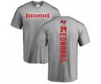 Tampa Bay Buccaneers #34 Mike Edwards Ash Backer T-Shirt