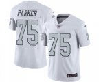 Oakland Raiders #75 Brandon Parker Elite White Rush Vapor Untouchable Football Jersey