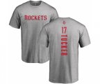 Houston Rockets #17 PJ Tucker Ash Backer T-Shirt