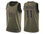 New Orleans Pelicans #11 Jrue Holiday Green Salute to Service NBA Swingman Jersey