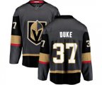 Vegas Golden Knights #37 Reid Duke Authentic Black Home Fanatics Branded Breakaway NHL Jersey