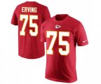 Kansas City Chiefs #75 Cameron Erving Red Rush Pride Name & Number T-Shirt