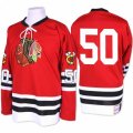 Chicago Blackhawks #50 Corey Crawford Premier Red 1960-61 Throwback NHL Jersey