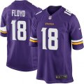 Minnesota Vikings #18 Michael Floyd Game Purple Team Color NFL Jersey