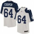 Dallas Cowboys #64 Jonathan Cooper Limited White Throwback Alternate NFL Jersey