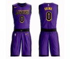Los Angeles Lakers #0 Kyle Kuzma Swingman Purple Basketball Suit Jersey - City Edition