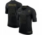 Green Bay Packers #12 Aaron Rodgers 2020 Salute To Service Limited Jersey Black