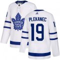 Toronto Maple Leafs #19 Tomas Plekanec Authentic White Away NHL Jersey