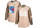 Adidas New York Rangers #68 Jaromir Jagr Camo Authentic 2017 Veterans Day Stitched NHL Jersey