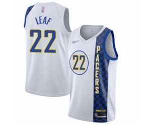 Indiana Pacers #22 T. J. Leaf Authentic White Basketball Jersey - 2019-20 City Edition