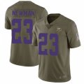 Minnesota Vikings #23 Terence Newman Limited Olive 2017 Salute to Service NFL Jersey