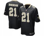 New Orleans Saints #21 Patrick Robinson Game Black Team Color Football Jersey