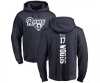 Los Angeles Rams #17 Robert Woods Navy Blue Backer Pullover Hoodie