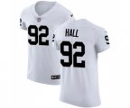 Oakland Raiders #92 P.J. Hall White Vapor Untouchable Elite Player Football Jersey