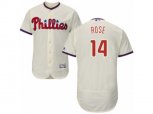 Philadelphia Phillies #14 Pete Rose Cream Flexbase Authentic Collection MLB Jersey