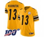 Pittsburgh Steelers #13 James Washington Limited Gold Inverted Legend 100th Season Football Jersey