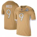 New Orleans Saints #9 Drew Brees 2020 NFC Pro Bowl Game Jersey Gold