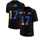 Buffalo Bills #17 Josh Allen Multi-Color Black 2020 NFL Crucial Catch Vapor Untouchable Limited Jersey