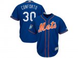 New York Mets #30 Michael Conforto Majestic Royal 2018 Spring Training Cool Base Player Jersey