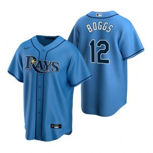 Nike Tampa Bay Rays #12 Wade Boggs Light Blue Alternate Stitched Baseball Jersey