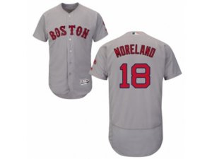 Boston Red Sox #18 Mitch Moreland Grey Flexbase Authentic Collection MLB Jersey