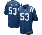 Indianapolis Colts #53 Darius Leonard Game Royal Blue Team Color Football Jersey