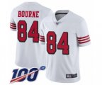 San Francisco 49ers #84 Kendrick Bourne Limited White Rush Vapor Untouchable 100th Season Football Jersey