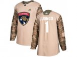 Florida Panthers #1 Roberto Luongo Camo Authentic Veterans Day Stitched NHL Jersey