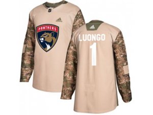 Florida Panthers #1 Roberto Luongo Camo Authentic Veterans Day Stitched NHL Jersey