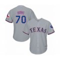 Texas Rangers #70 Brock Burke Authentic Grey Road Cool Base Baseball Player Jersey