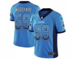 Tennessee Titans #59 Wesley Woodyard Limited Blue Rush Drift Fashion Football Jersey