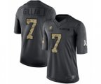 Cleveland Browns #7 Jamie Gillan Limited Black 2016 Salute to Service Football Jersey