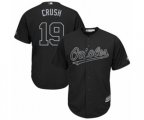 Baltimore Orioles #19 Chris Davis Crush Authentic Black 2019 Players Weekend Baseball Jersey