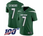 New York Jets #7 Chandler Catanzaro Green Team Color Vapor Untouchable Limited Player 100th Season Football Jersey