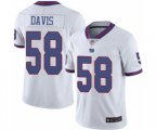 New York Giants #58 Tae Davis Elite White Rush Vapor Untouchable Football Jersey