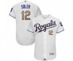 Kansas City Royals #12 Jorge Soler White Flexbase Authentic Collection Baseball Jersey