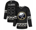 Adidas Buffalo Sabres #35 Linus Ullmark Authentic Black Team Logo Fashion NHL Jersey
