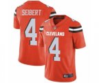Cleveland Browns #4 Austin Seibert Orange Alternate Vapor Untouchable Limited Player Football Jersey