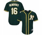 Oakland Athletics #16 Liam Hendriks Replica Green Alternate 1 Cool Base Baseball Jersey