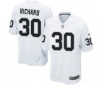 Oakland Raiders #30 Jalen Richard Game White Football Jersey
