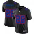 New York Giants #26 Saquon Barkley Black Black Shadow Edition Limited Jersey