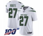 New York Jets #27 Darryl Roberts White Vapor Untouchable Limited Player 100th Season Football Jersey