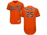 Baltimore Orioles #25 Anthony Santander Orange Flexbase Authentic Collection Stitched MLB Jersey