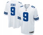 Dallas Cowboys #9 Tony Romo Game White Football Jersey