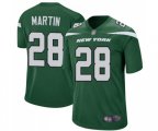 New York Jets #28 Curtis Martin Game Green Team Color Football Jersey