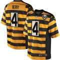 Pittsburgh Steelers #4 Jordan Berry Limited Yellow Black Alternate 80TH Anniversary Throwback NFL Jersey